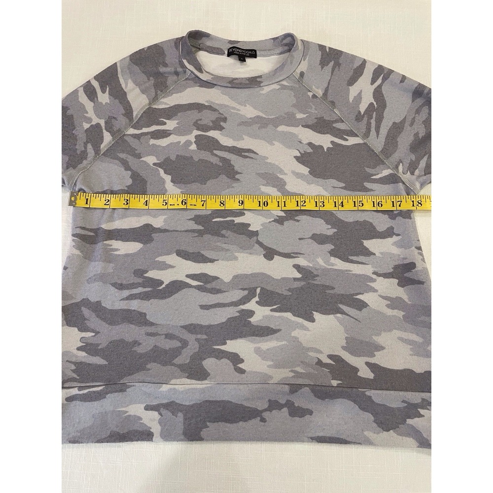 Beyond Yoga gray camo camouflage soft long sleeve top size small - Picture 16 of 16